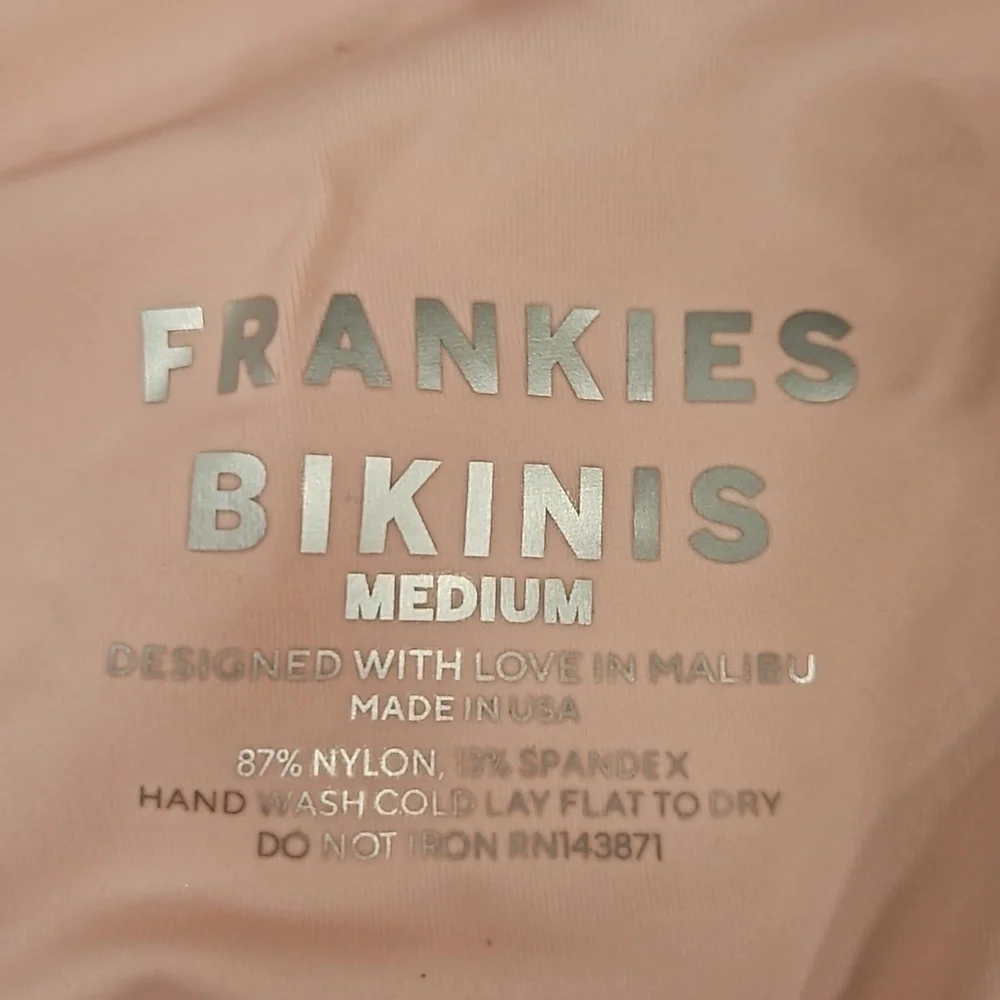 💕FRANKIES BIKINIS💕 Jamilla Iridescent String Top ~ Gilded Angel Medium M NWT